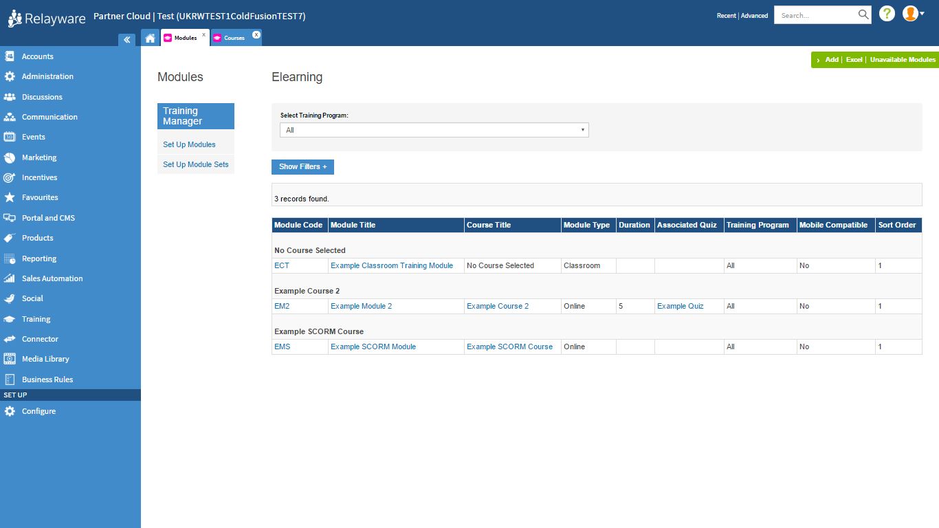 Create Modules – ZiftPRMAdmin